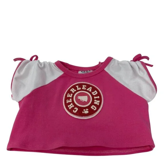 Build-A-Bear Cheerleading Outfit Pink & White Top & Shorts For Stuffed Animals - Picture 6 of 12